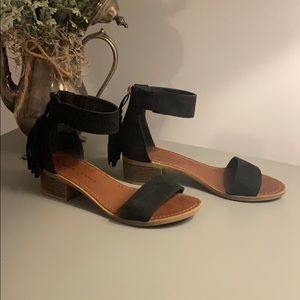 Black Suede Sandals